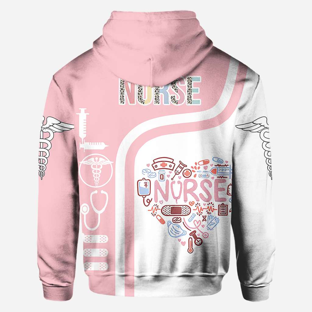 Nurse Heart Pink Pastel - Nurse All Over T-shirt and Hoodie 0921