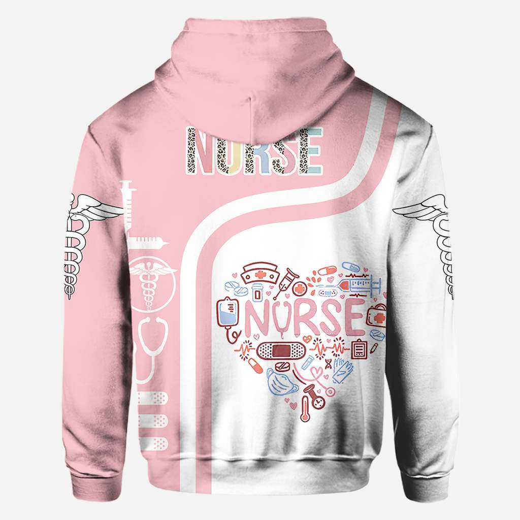 Nurse Heart Pink Pastel - Nurse All Over T-shirt and Hoodie 0921