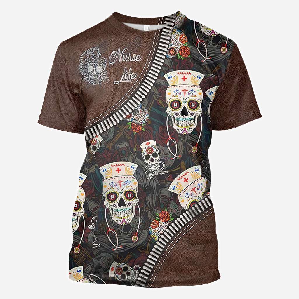 Nurse Skull - Nurse All Over T-shirt and Hoodie 0921