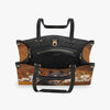 Horse With Daisies - Horse Riding Lover - Horse Owner Leather Handbag 0921
