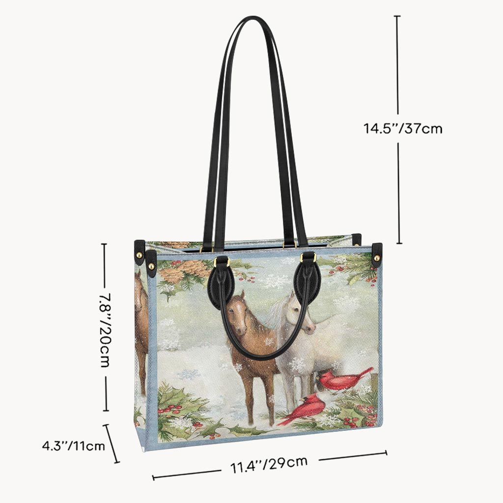 Horse And Cardinal - Horse Leather Handbag 0921