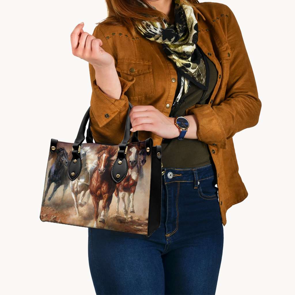 Wild Horses - Horse Leather Handbag 0921