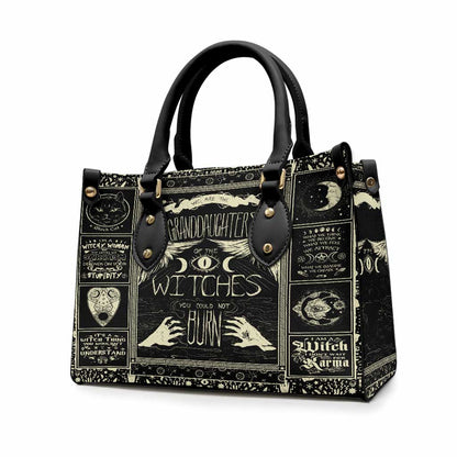 Wicca Witches You Could Not Burn - Witch Leather Handbag 0921