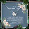 Boyfriend&#39;s Mom Gift For Boyfriend&#39;s Mom Mother Day&#39;s Necklace - Mother Love Knot Necklace 0921