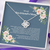 Boyfriend&#39;s Mom Gift For Boyfriend&#39;s Mom Mother Day&#39;s Necklace - Mother Love Knot Necklace 0921