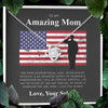 Army Mom Gift Military Mom Gift For Mom From Soldier - Mother Love Knot Necklace 0921
