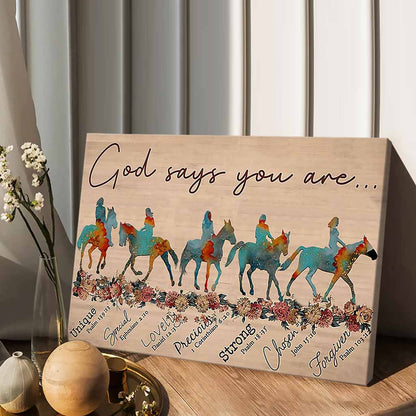 God Says You Are - Horse Lover Poster 0921