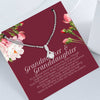 Grandmother &amp; Granddaughter Grandma Gift Granddaughter Gift Nana Nanny - Grandma Petite Ribbon Necklace 0921