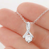 Grandmother &amp; Granddaughter Grandma Gift Granddaughter Gift Nana Nanny - Grandma Petite Ribbon Necklace 0921