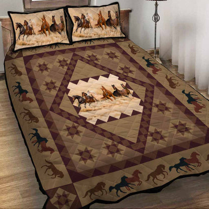 Horse Boho - Horse Quilt Set 0921