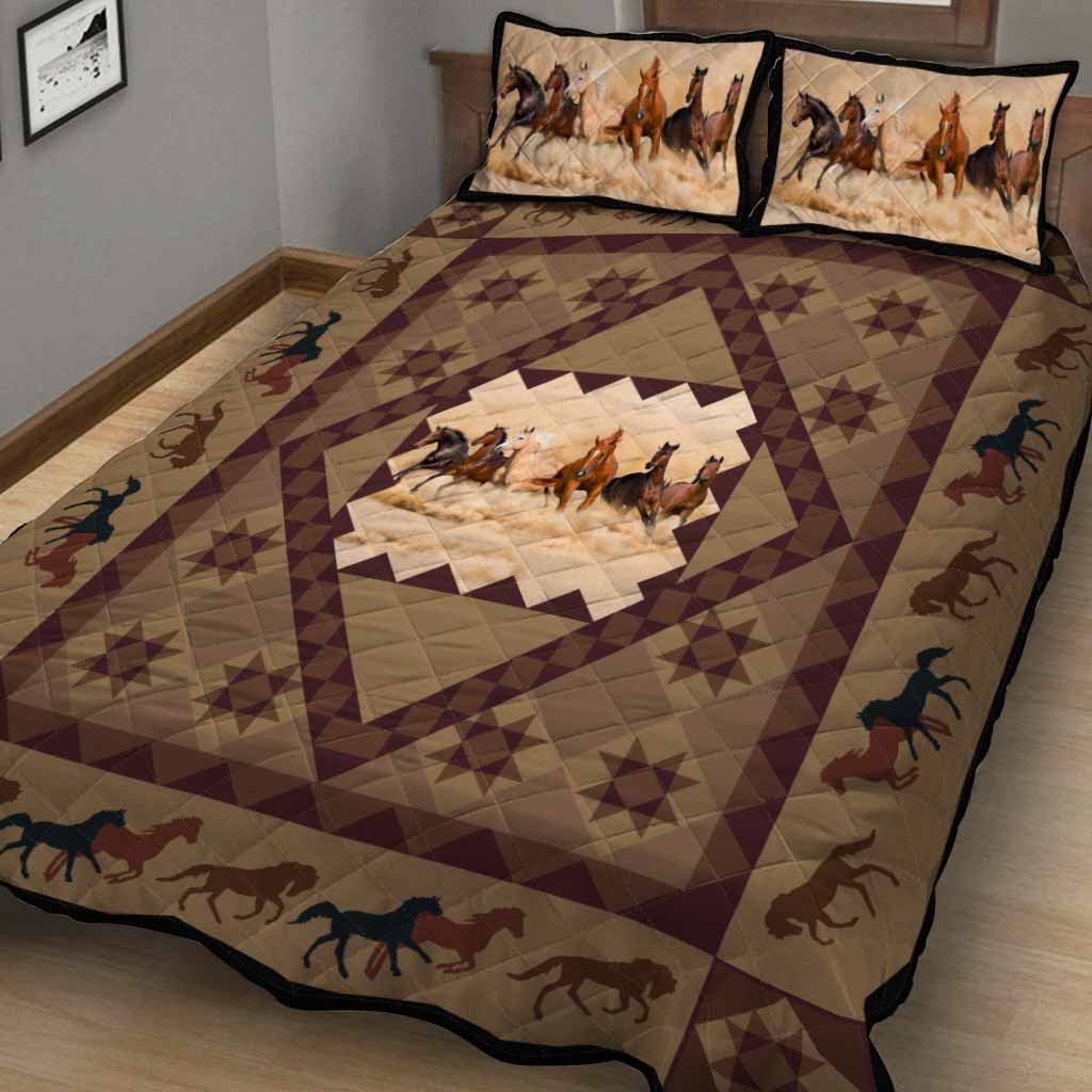 Horse Boho - Horse Quilt Set 0921