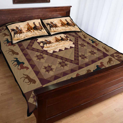 Horse Boho - Horse Quilt Set 0921