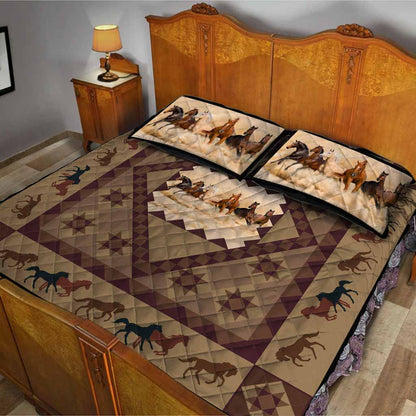 Horse Boho - Horse Quilt Set 0921