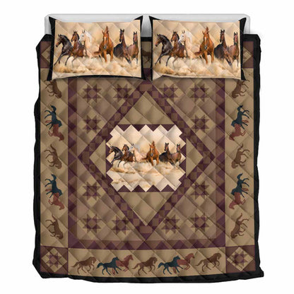 Horse Boho - Horse Quilt Set 0921