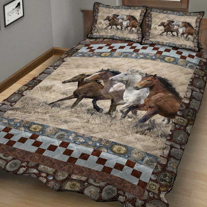 Horse Antique Button - Horse Quilt Set 0921