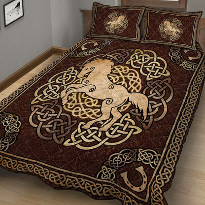 Horse Celtic Grunge - Horse Quilt Set 0921