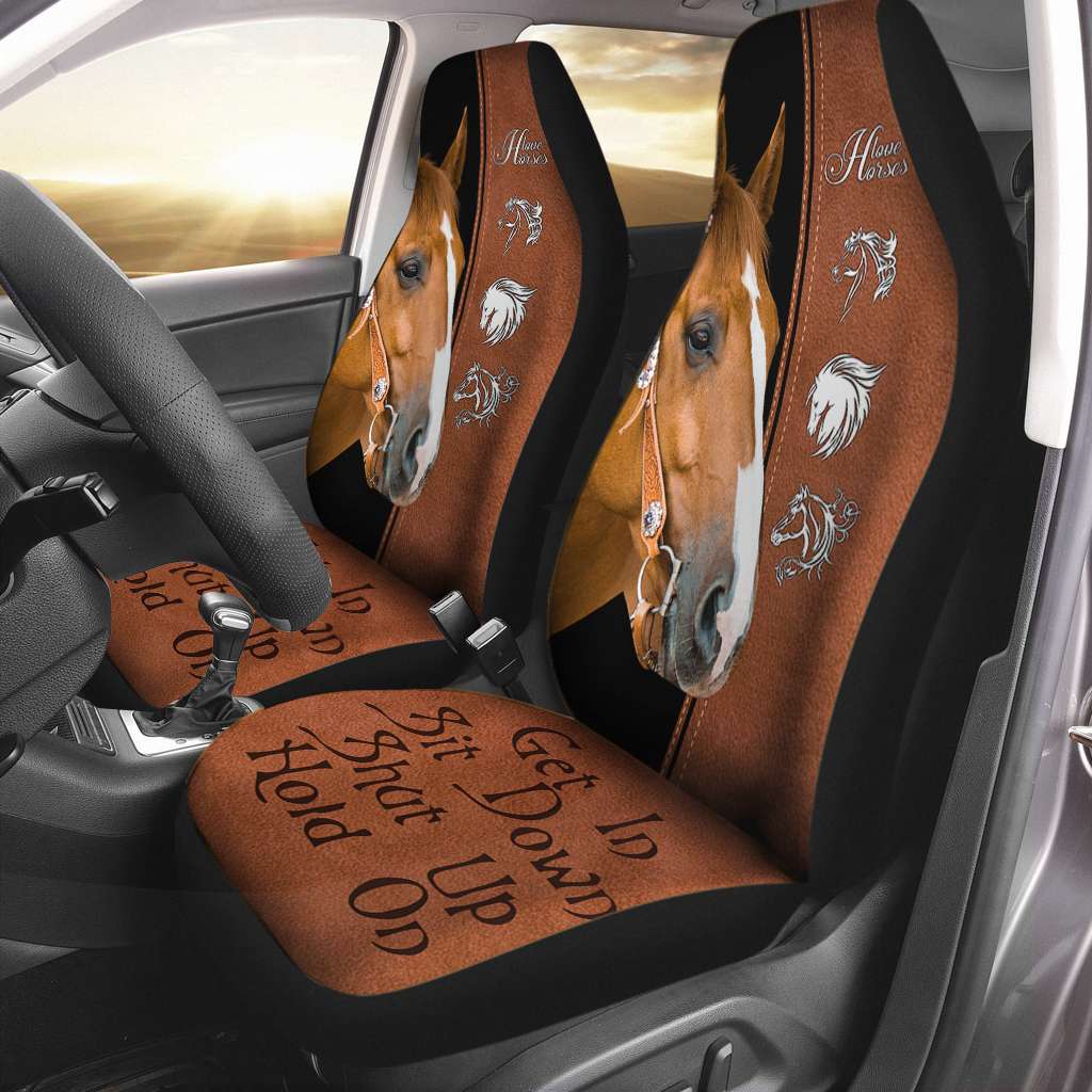 Brown Horse - Horse Riding Lover - Horse Owner Seat Covers 0921