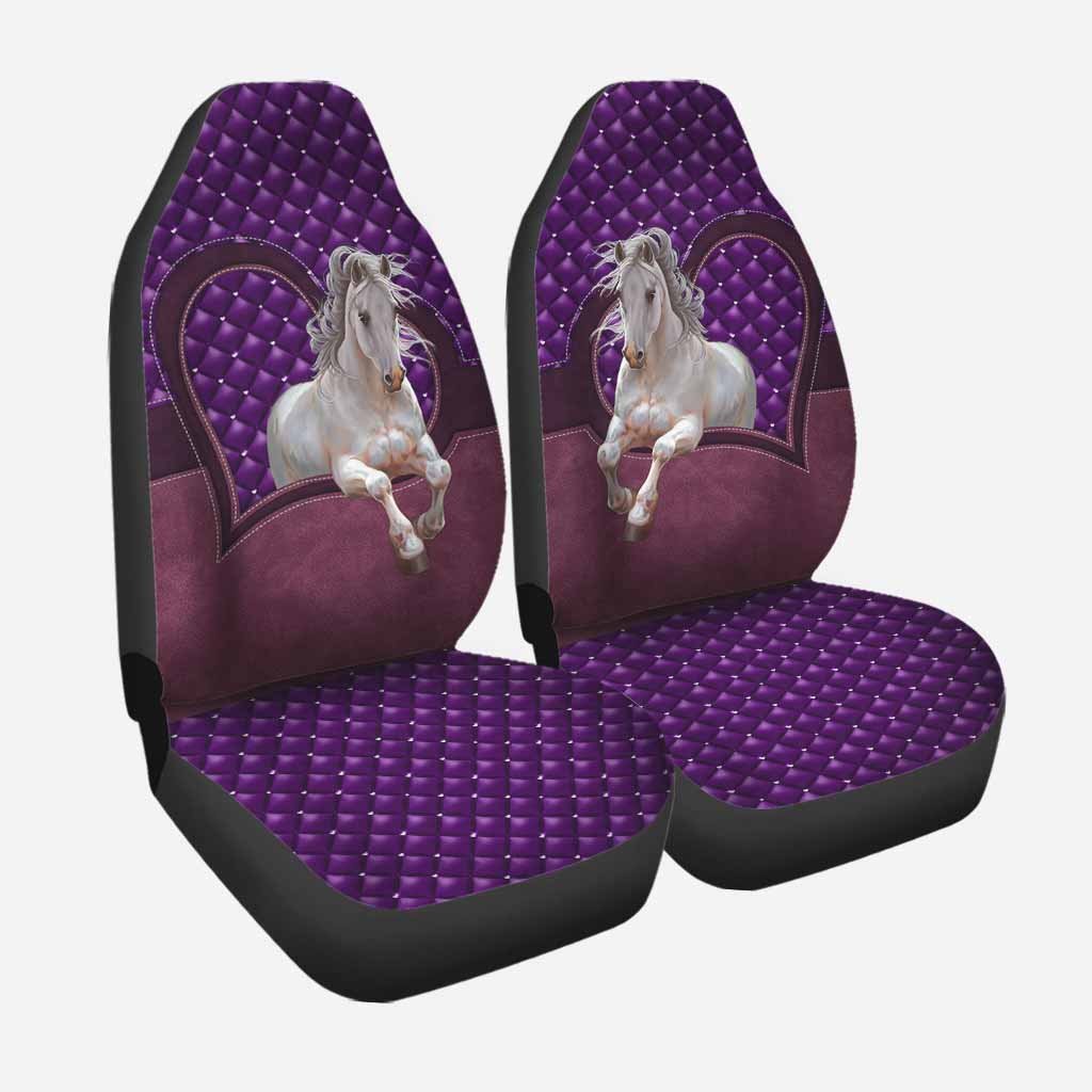 Horse Purple Heart - Horse Riding Lover - Horse Owner Seat Covers 0921