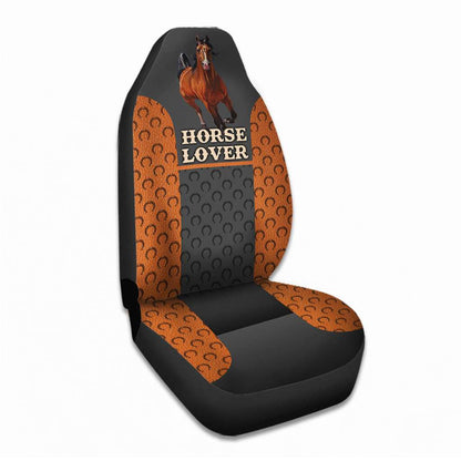 Horse And Horseshoe - Horse Riding Lover - Horse Owner Seat Covers 0921