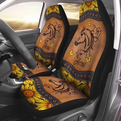 Horse With Sunflower - Horse Seat Covers 0921