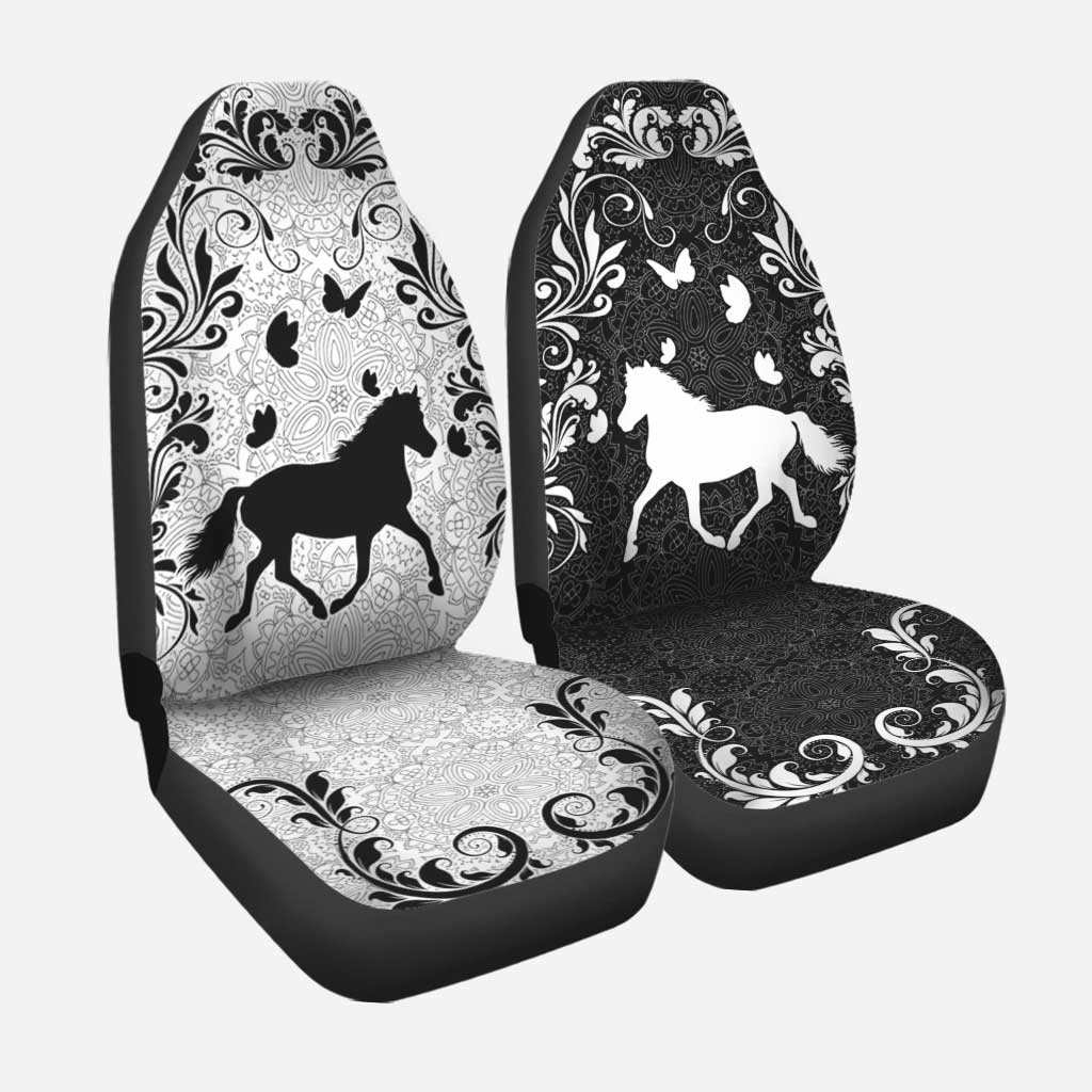 Horse Surrounded By Butterflies - Horse Seat Covers 0921