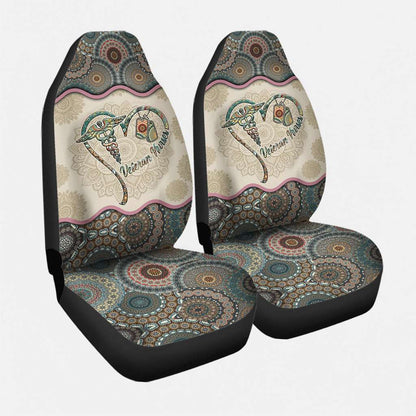 Veteran Nurses Vintage Mandala - Nurse Seat Covers 0921