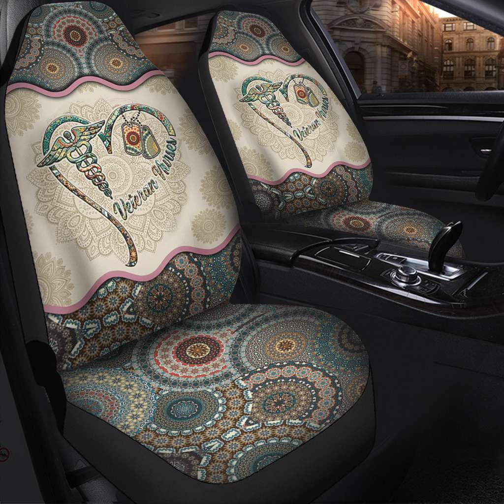 Veteran Nurses Vintage Mandala - Nurse Seat Covers 0921