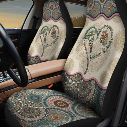 Veteran Nurses Vintage Mandala - Nurse Seat Covers 0921