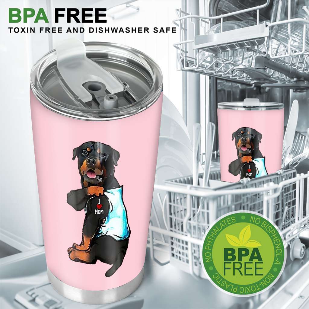 Rottweiler Dog Steel - Dog Mom Gifts  - Mother Tumbler 0921