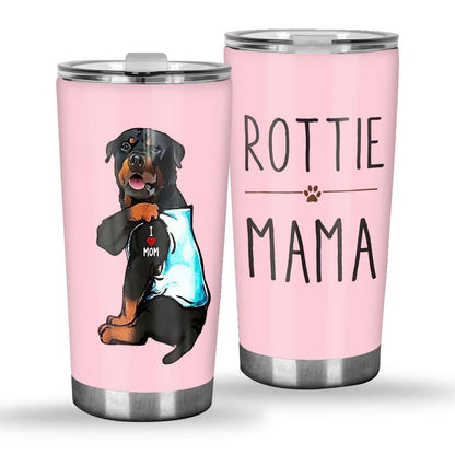 Rottweiler Dog Steel - Dog Mom Gifts  - Mother Tumbler 0921