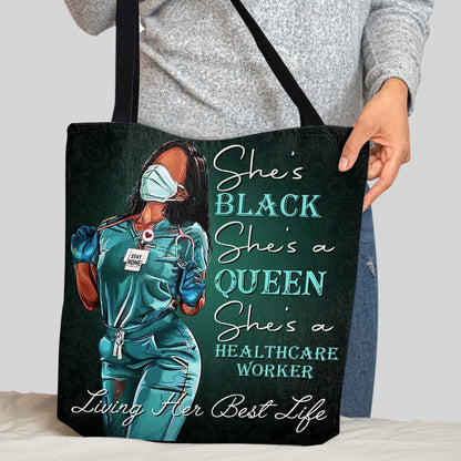 Nurse Black Woman - Nurse Tote Bag 0921