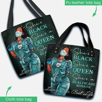 Nurse Black Woman - Nurse Tote Bag 0921