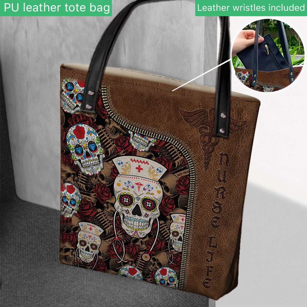 Nurse Skull Nurse Life Nurse Gift - Nurse Tote Bag 0921