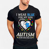 I Wear Blue For My Son - Autism Awareness T-shirt and Hoodie 0921