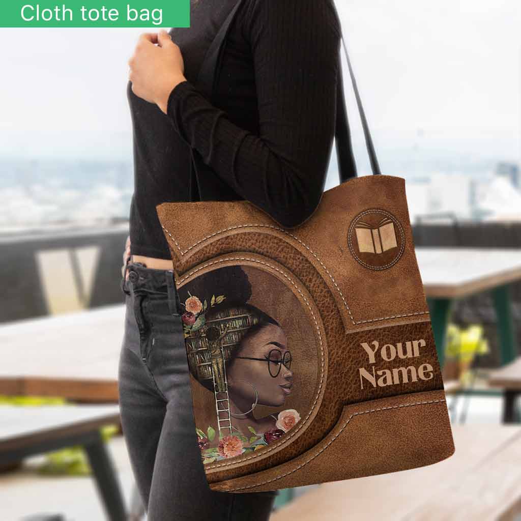 Book Girl African Girl Personalized Tote Bag 092021