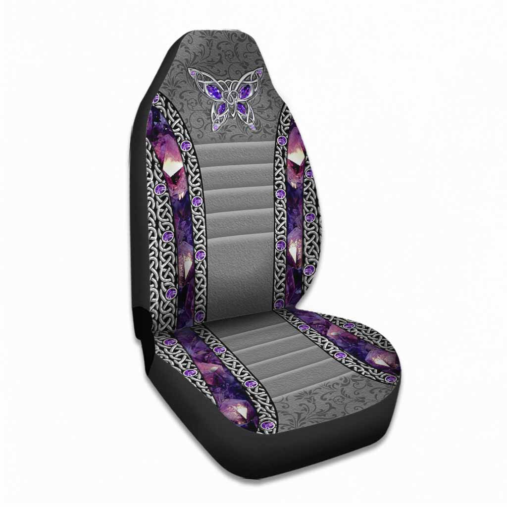 Love Butterflies Purple Galaxy - Seat Covers