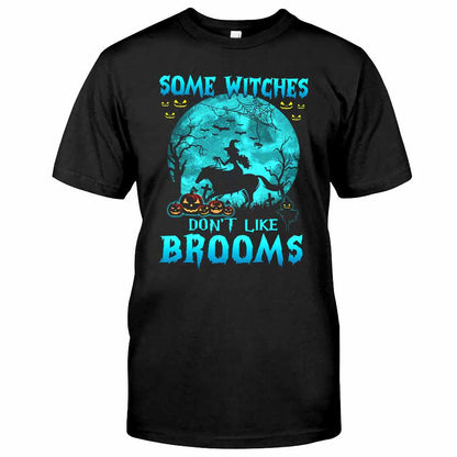 Some Witches Don't Like Brooms - Halloween Horse T-shirt and Hoodie 102021