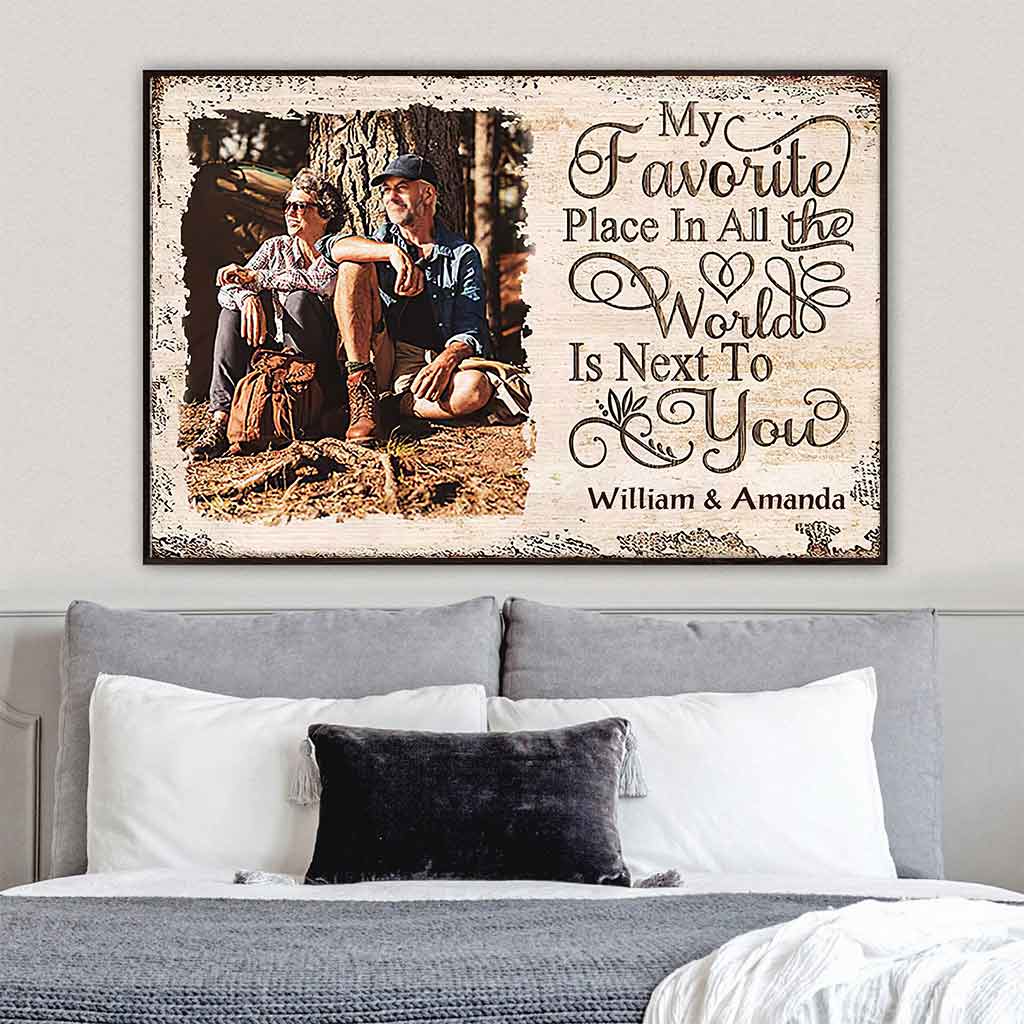 My Favorite Place In All The World - Personalized Couple Poster 102021