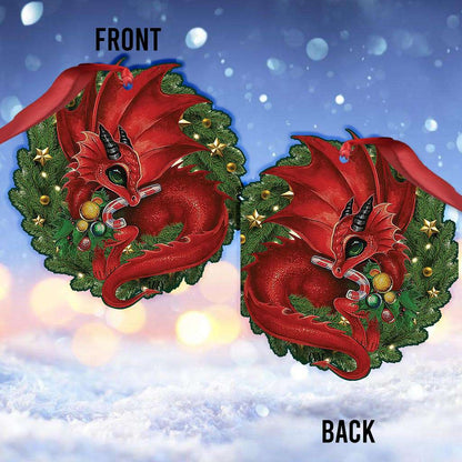 Cute Dragon - Dragon Ornament (Printed On Both Sides) 1022