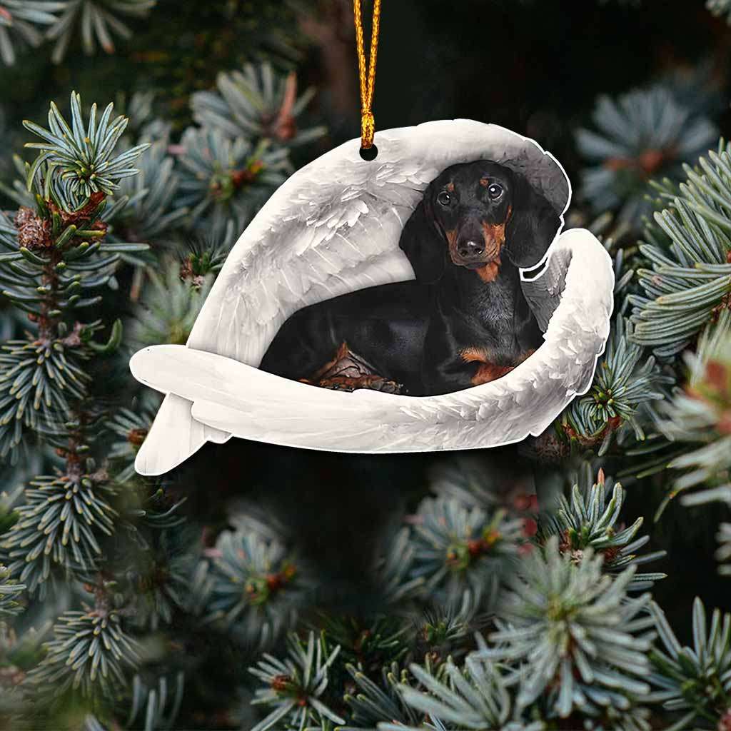 Dachshund Guardian Angel Has Paws - Dachshund Ornament (Printed On Both Sides) 1022