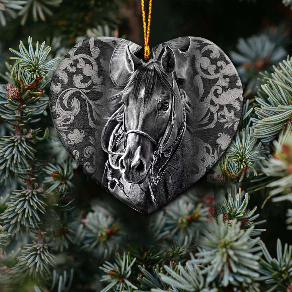 Horse Heart - Horse Ornament (Printed On Both Sides) 1022