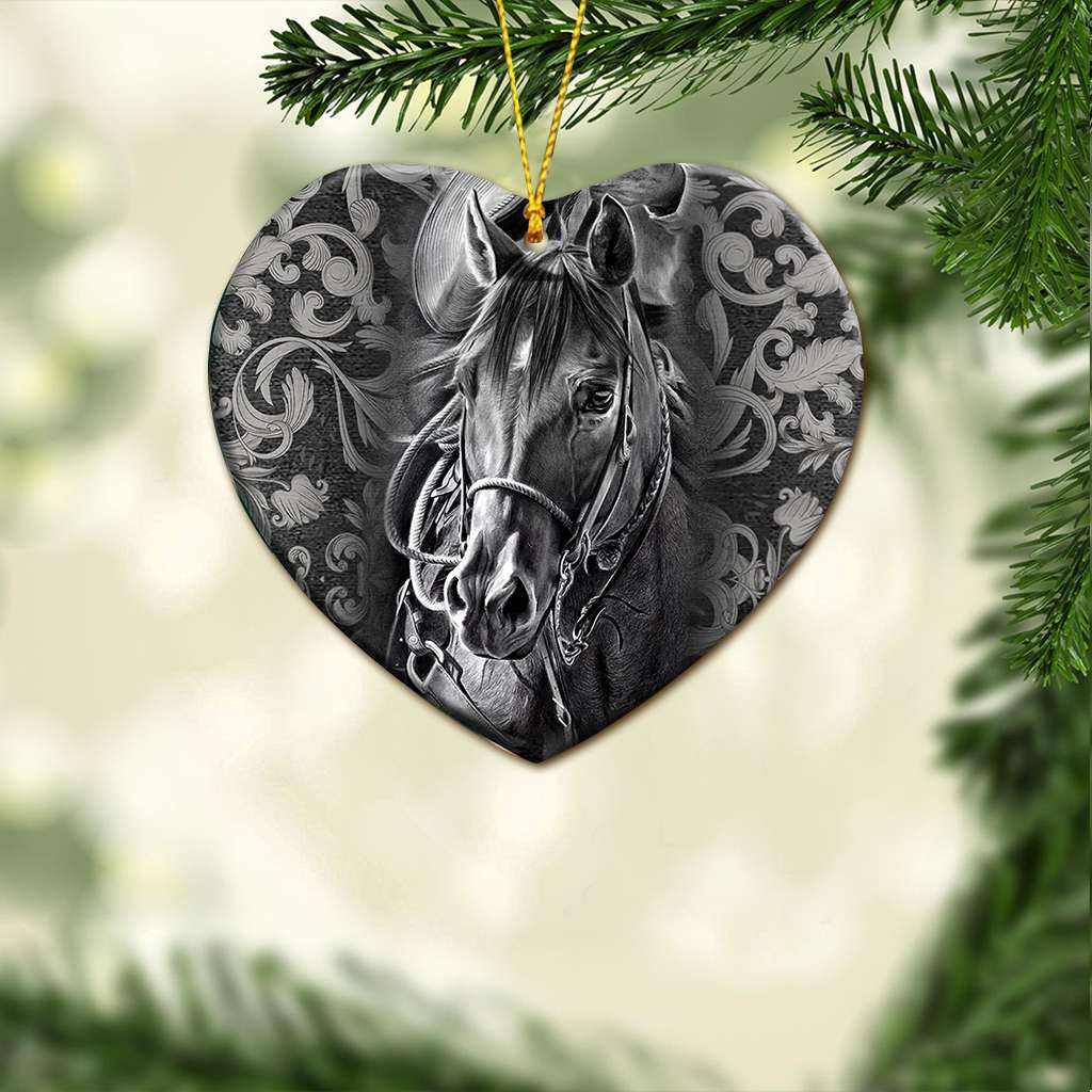 Horse Heart - Horse Ornament (Printed On Both Sides) 1022