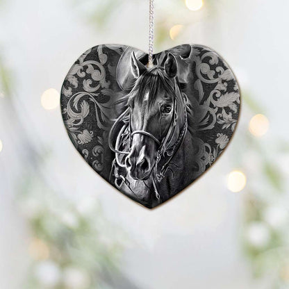 Horse Heart - Horse Ornament (Printed On Both Sides) 1022