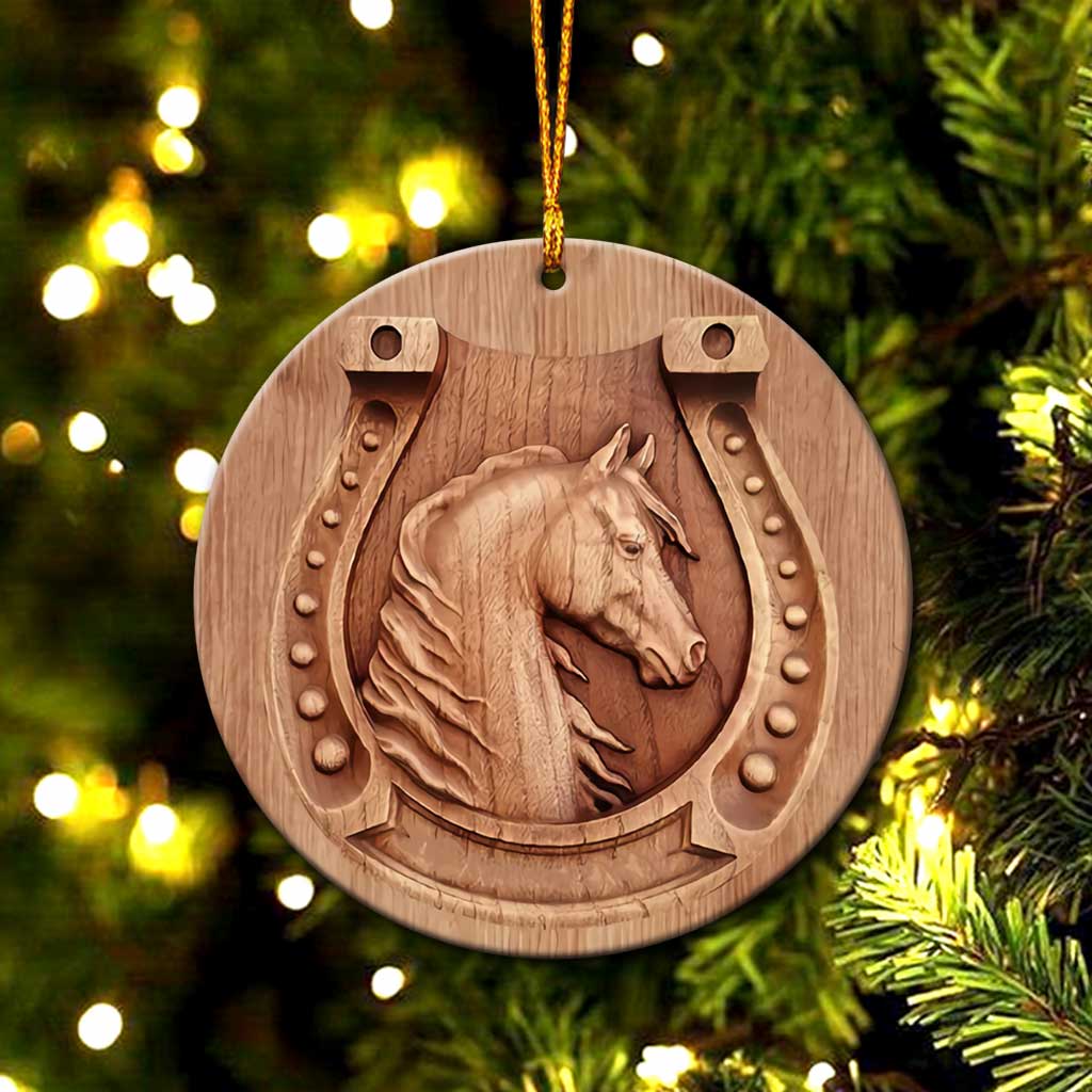 Just A Girl Who Loves Horses - Horse Ornament (Printed On Both Sides) 1022