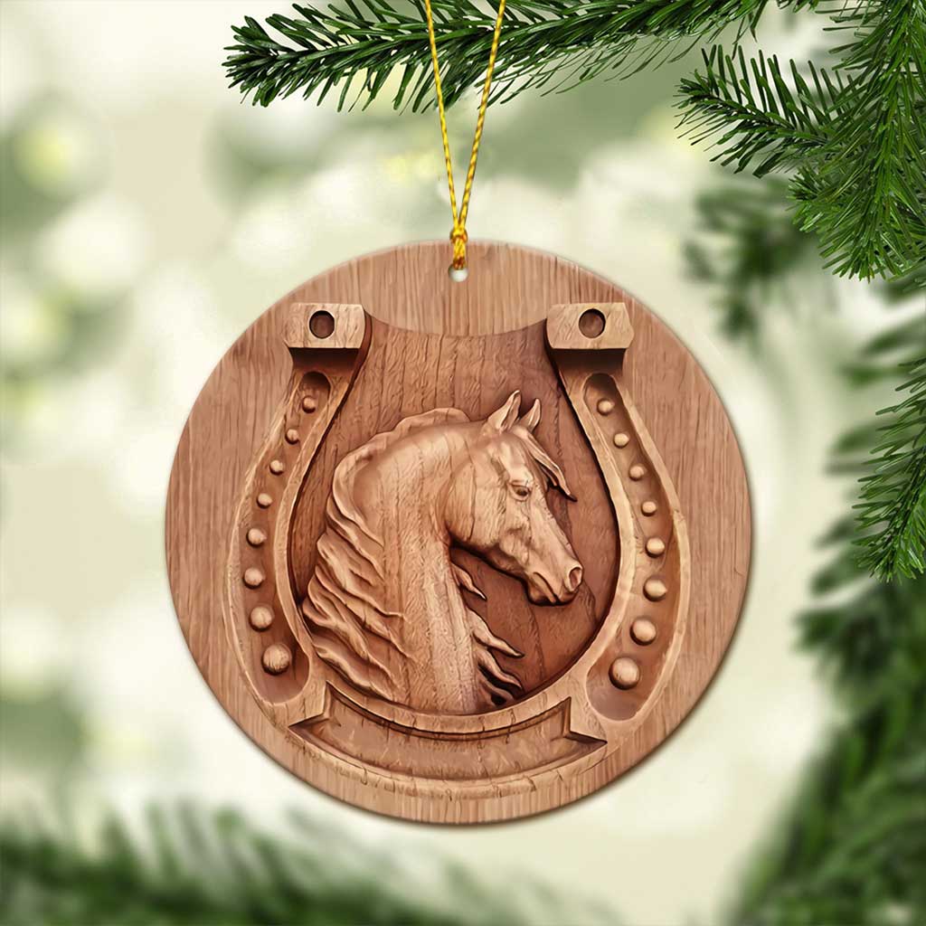 Just A Girl Who Loves Horses - Horse Ornament (Printed On Both Sides) 1022