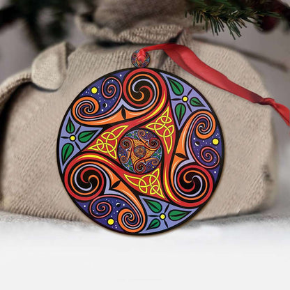 Infinity Celtic Knot Wicca - Witch Ornament (Printed On Both Sides) 1022