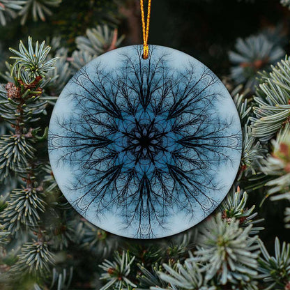 Winter Tree - Witch Ornament (Printed On Both Sides) 1022