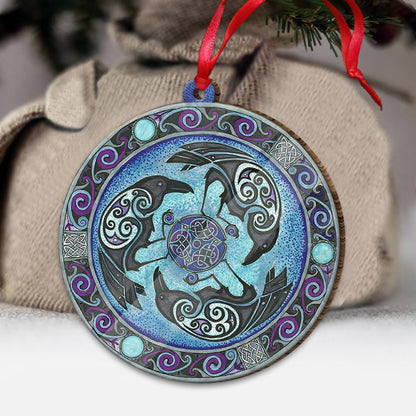 Raven Crest - Witch Ornament (Printed On Both Sides) 1022