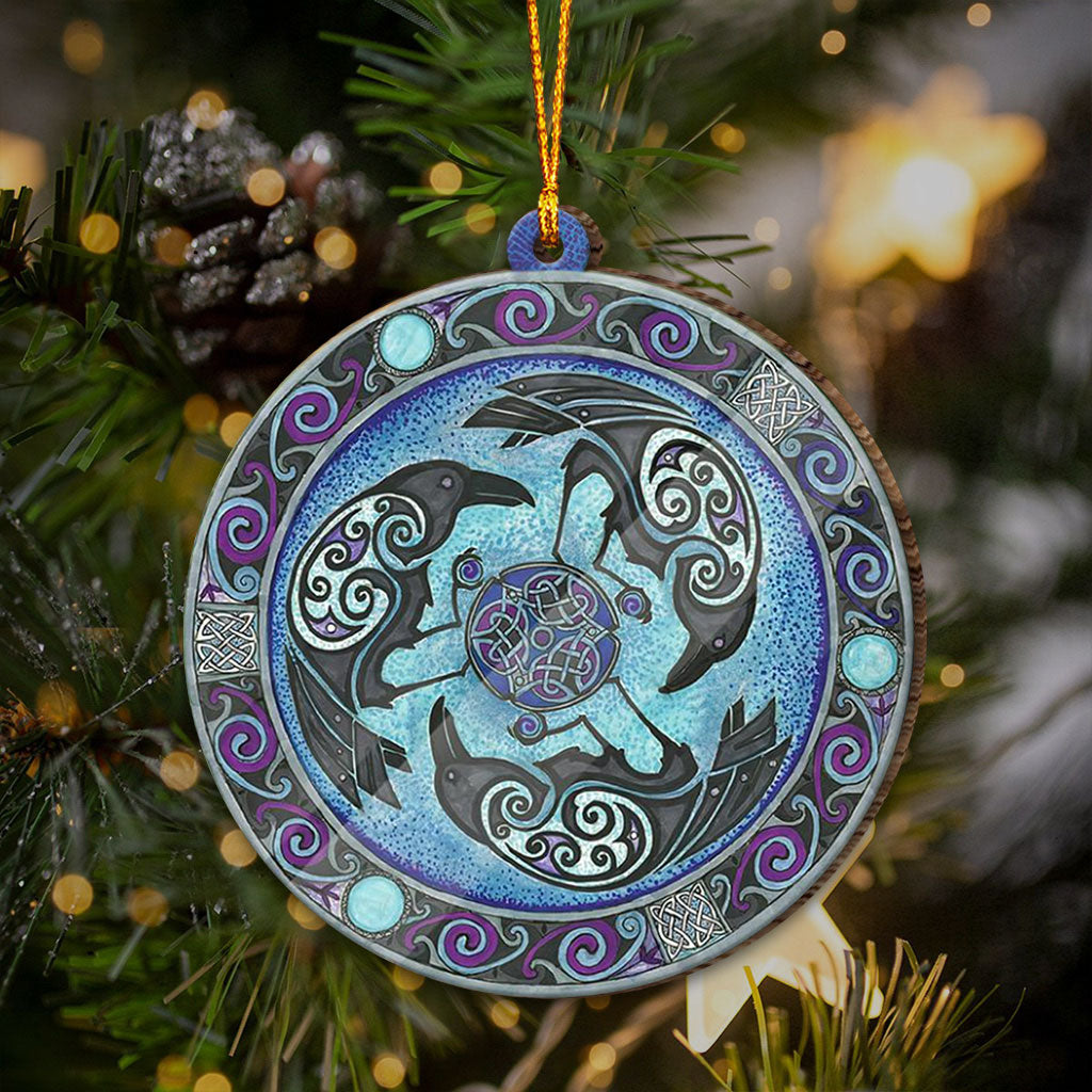 Raven Crest - Witch Ornament (Printed On Both Sides) 1022