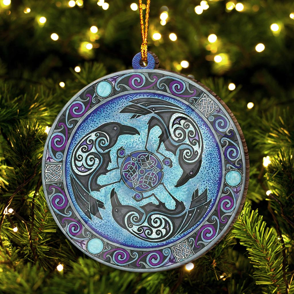 Raven Crest - Witch Ornament (Printed On Both Sides) 1022